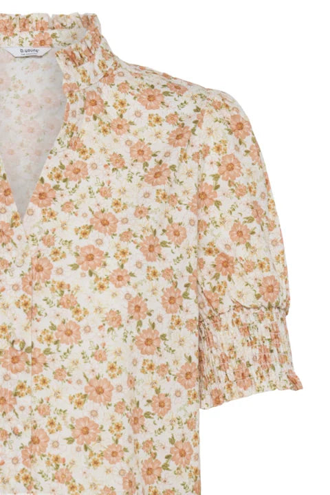 B Young Iasmim Shirt In Yellow/Orange Sunflowers