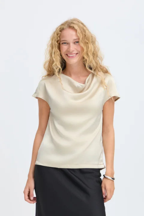 B Young Isa Blouse In Oatmeal