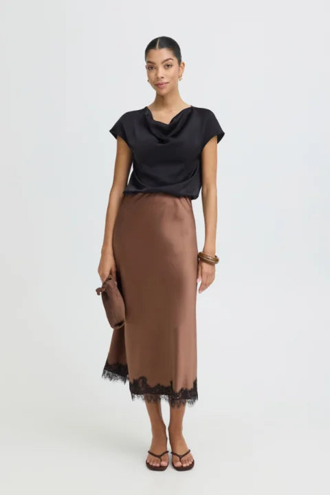 B Young Isa Blouse In Meteorite