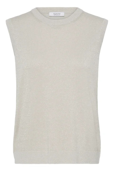 B Young Mobbe Sl Top In Oatmeal