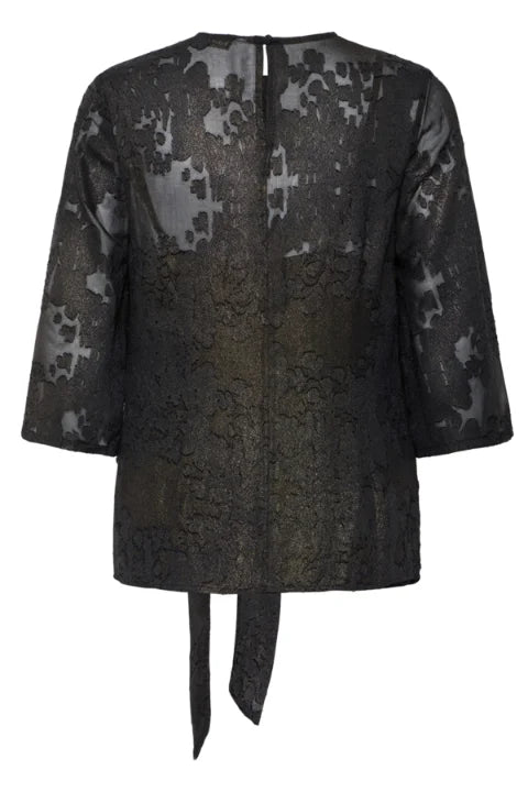 B Young Franca Blouse In Meteorite