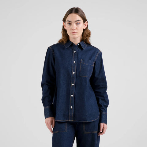 Dedicated 22972 Shirt Hult Denim Dark