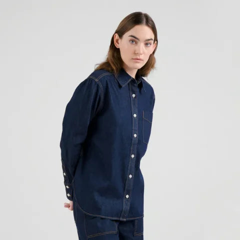 Dedicated 22972 Shirt Hult Denim Dark