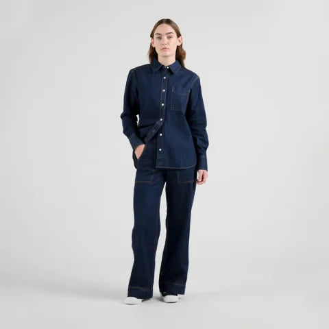 Dedicated 22972 Shirt Hult Denim Dark