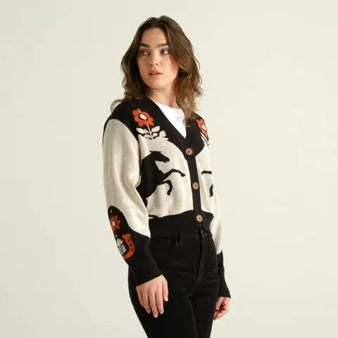 Dedicated 23624 Cardigan Kanan Western Multi Color