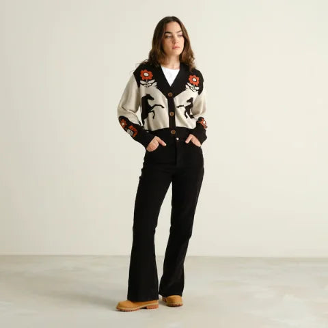 Dedicated 23624 Cardigan Kanan Western Multi Color