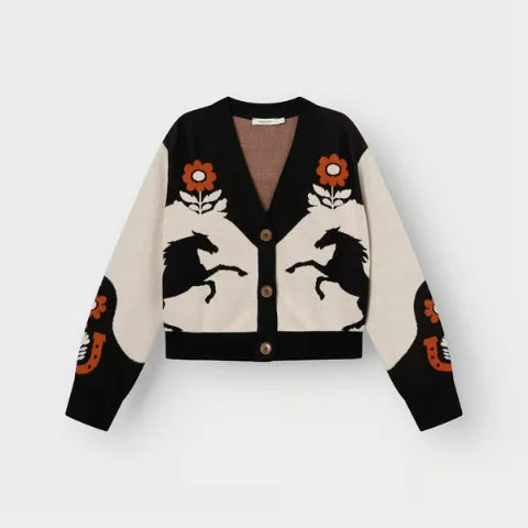 Dedicated 23624 Cardigan Kanan Western Multi Color