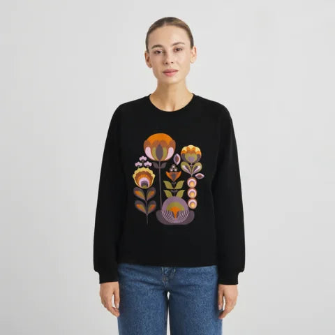 Dedicated 23761 Sweatshirt Ystad Autumn Harvest Black