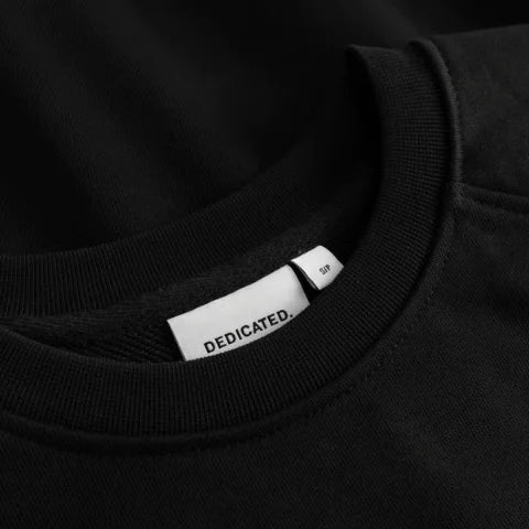 Dedicated 23767 Sweatshirt Ystad Painted Swans Black