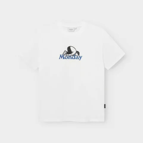 Dedicated 23793 T-shirt Stockholm Monday Crash White
