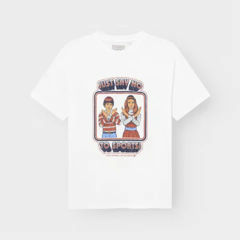 Dedicated 23860 T-shirt Stockholm Say No To Sports White