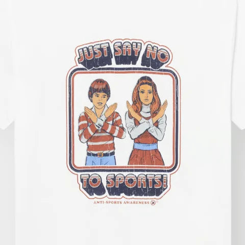Dedicated 23860 T-shirt Stockholm Say No To Sports White