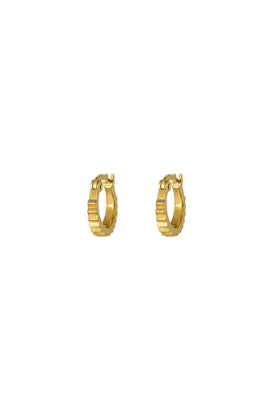 One & Eight 2494 Gold Wren Hinged Hoops