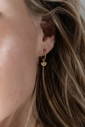 One & Eight 2513 Gold Angel Earrings