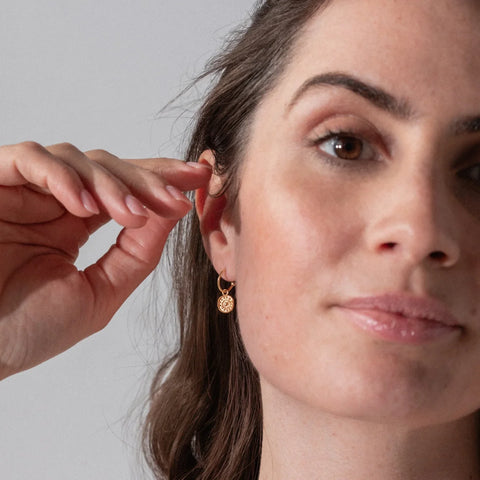 One & Eight 2563 Gold Coin Earrings