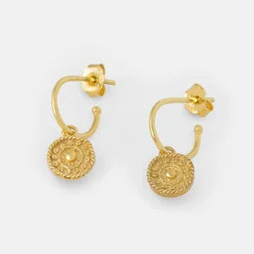 One & Eight 2563 Gold Coin Earrings
