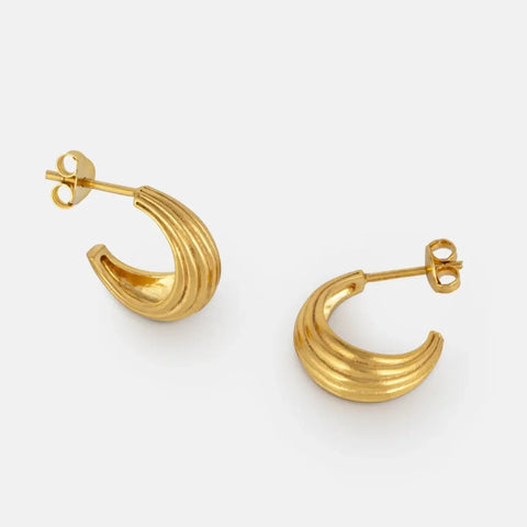One & Eight 2621 Gold Ines Studs
