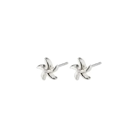 Pilgrim 262416023 Oakley Starfish Earrings Silver-Plated