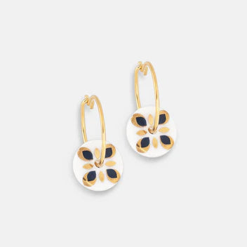 One & Eight 2733 Midnight Mosaic Earrings
