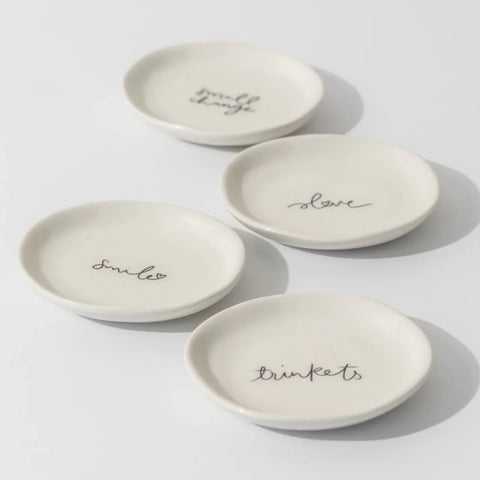 One & Eight 2741 Trinket Dishes Love