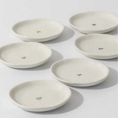 One & Eight 2750 Trinket Dishes Black Heart