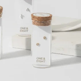 One & Eight 2818 Champagne Pear Studs