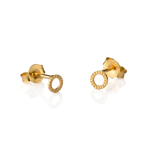 One & Eight 2840 Gold Mini Madrid Studs