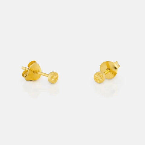 One & Eight 2934 Seed Card Studs (Gold Mini Star)