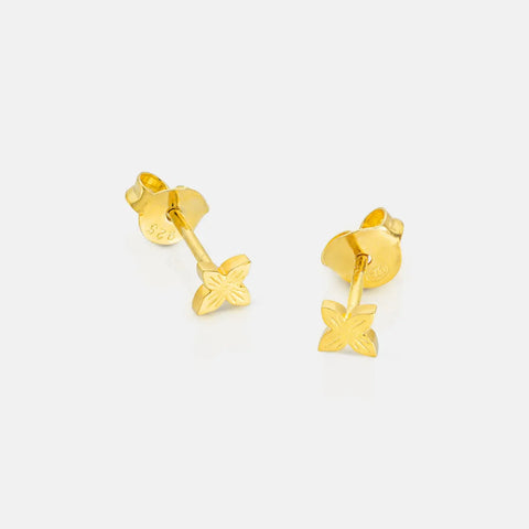 One & Eight 2936 Seed Card Studs (Gold Leaf)
