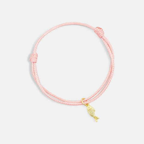 One & Eight 2938 S&S Lucky Fish Bracelet (Pink)
