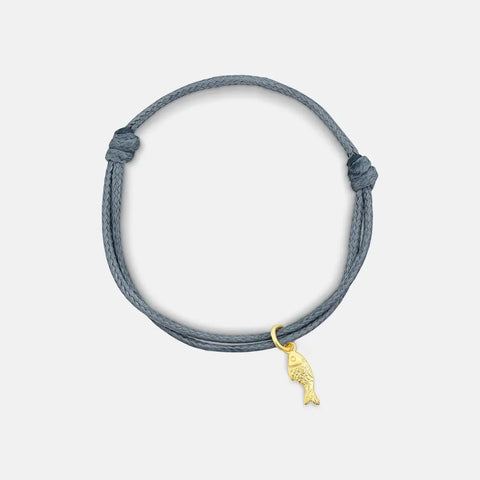 One & Eight 2939 S&S Lucky Fish Bracelet (Grey)