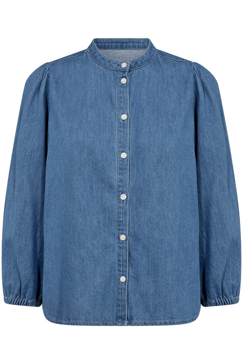 Part Two Nicolie Shirt In Medium Blue Denim