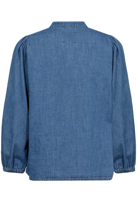 Part Two Nicolie Shirt In Medium Blue Denim