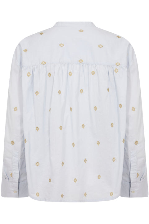 Part Two Natale Blouse In Heather Gold Embroidery