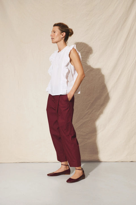 Part Two Netta Trousers In Tawny Port
