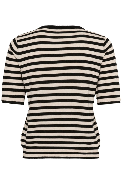 Part Two Natanya Pullover In Natural Stripe