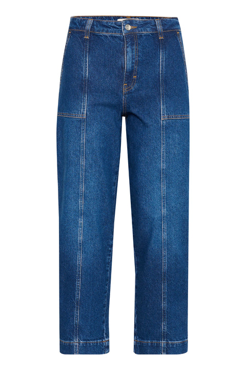 Part Two Nettaya Jeans In Medium Dark Blue Denim