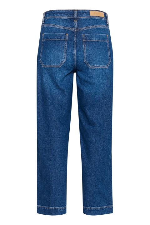 Part Two Nettaya Jeans In Medium Dark Blue Denim