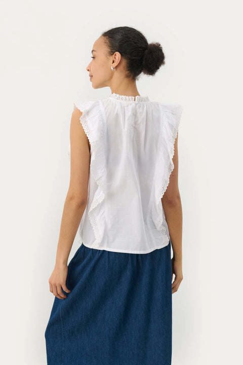 Part Two Theana Top In Bright White