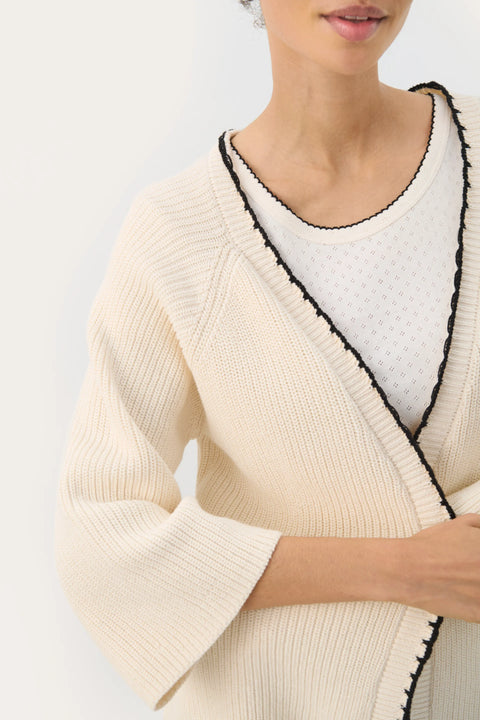 Part Two Tritte Cardigan In Whitecap Gray