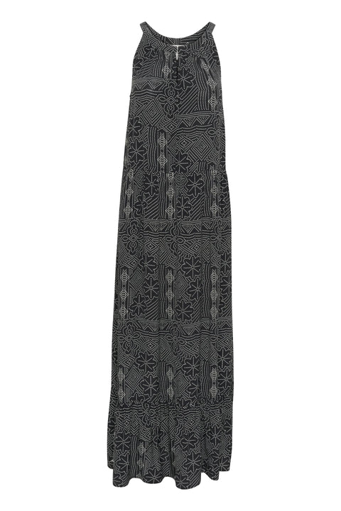 Part Two Theona Dress In Black Dot Print