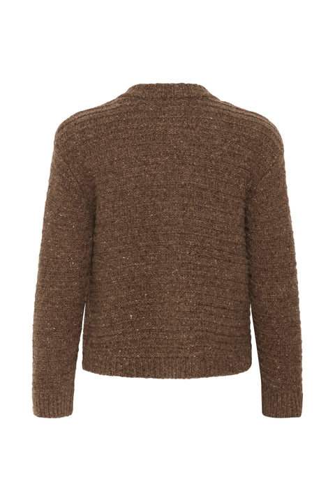 Part Two Ceylan Cardigan In Brown Nepse