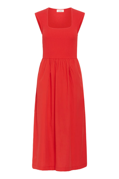 Soaked In Luxury Simone Phoebe Dress In Goji Berry