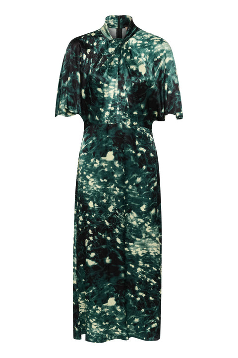 Soaked In Luxury Miria Dress In Rain Forest Splash Print