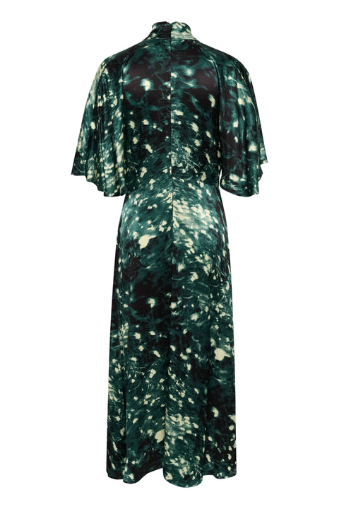 Soaked In Luxury Miria Dress In Rain Forest Splash Print