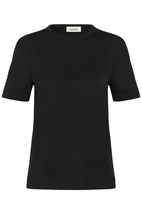 Soaked Jina Puff Tee In Black