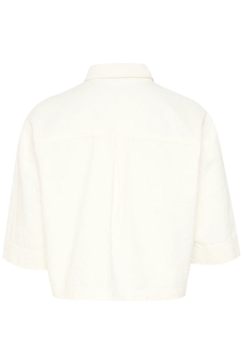 Soaked Velma Overshirt In Broken White