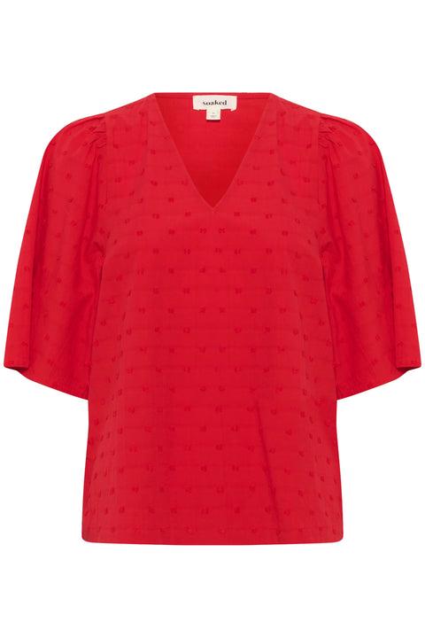 Soaked In Luxury Sunela Felisia top In Goji Berry