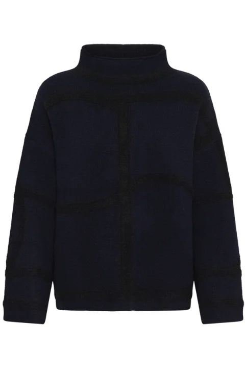Soaked Sorea Mono Pullover In Nightsky Monogram
