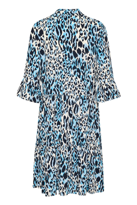 Saint Tropez Eda Dress In Baby's Breath Blue Animal